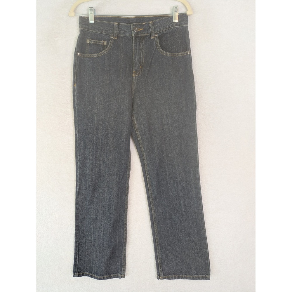 NEW Faded Glory Jeans Boys 16R‎ Dark Wash Relaxed Fit High Rise Straight Leg